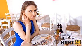 Delicious girl has sexual congress with man who pays for boyfriends meal
